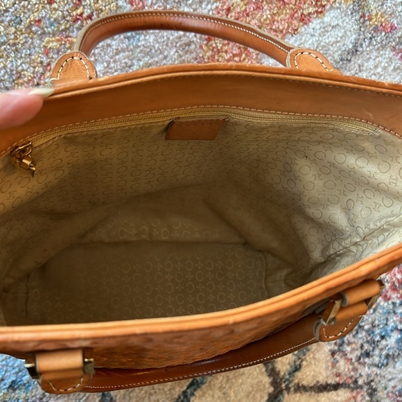 CELINE Macadam Suede Tote in Burnt Orange - Picture 7 of 10